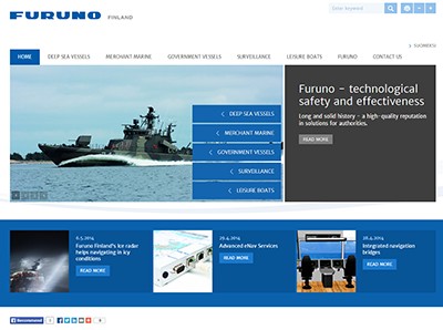 Furuno.fi on avattu englanniksi! 