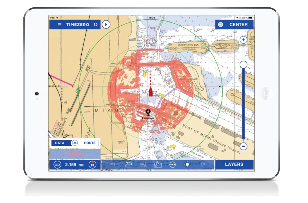 Helppoa ja turvallista navigointia:  
FURUNO 1st WATCH wifitutka + TZ iBoat TIMEZERO iPad App